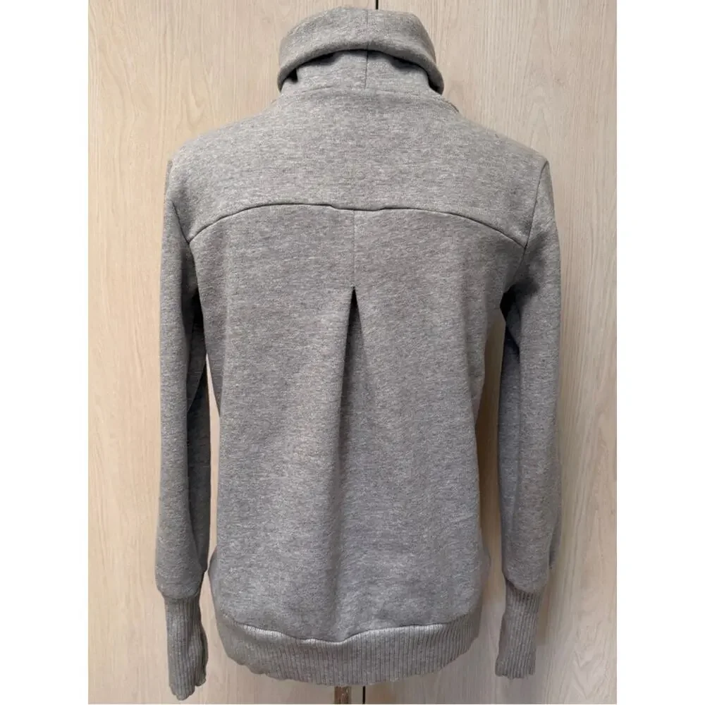 ALO Yoga Heather Gray Funnel neck Pullover sweatshirt size XS